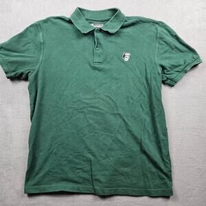 Suavecito Polo Shirt Green Mens L Short Sleeve Skull Hair